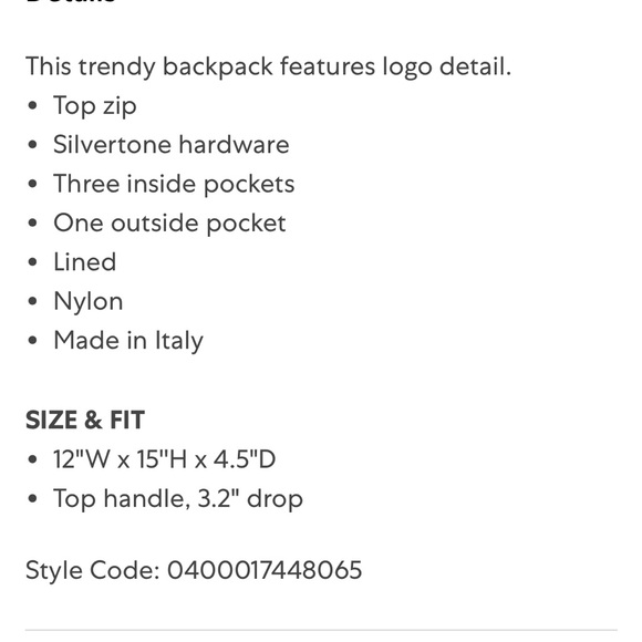 Moschino backpack - Picture 6 of 6